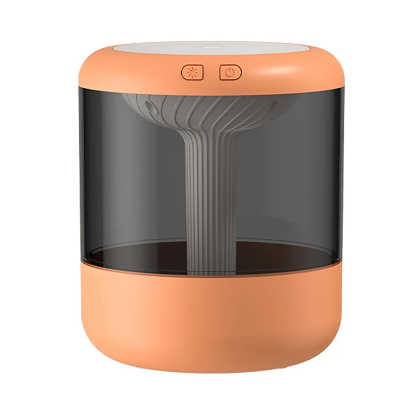 1,2 Л Увлажнитель воздуха Большой емкости, Мини Портативный Диффузор эфирного масла, USB-туманообразователь для спальни, Домашний Оранжевый