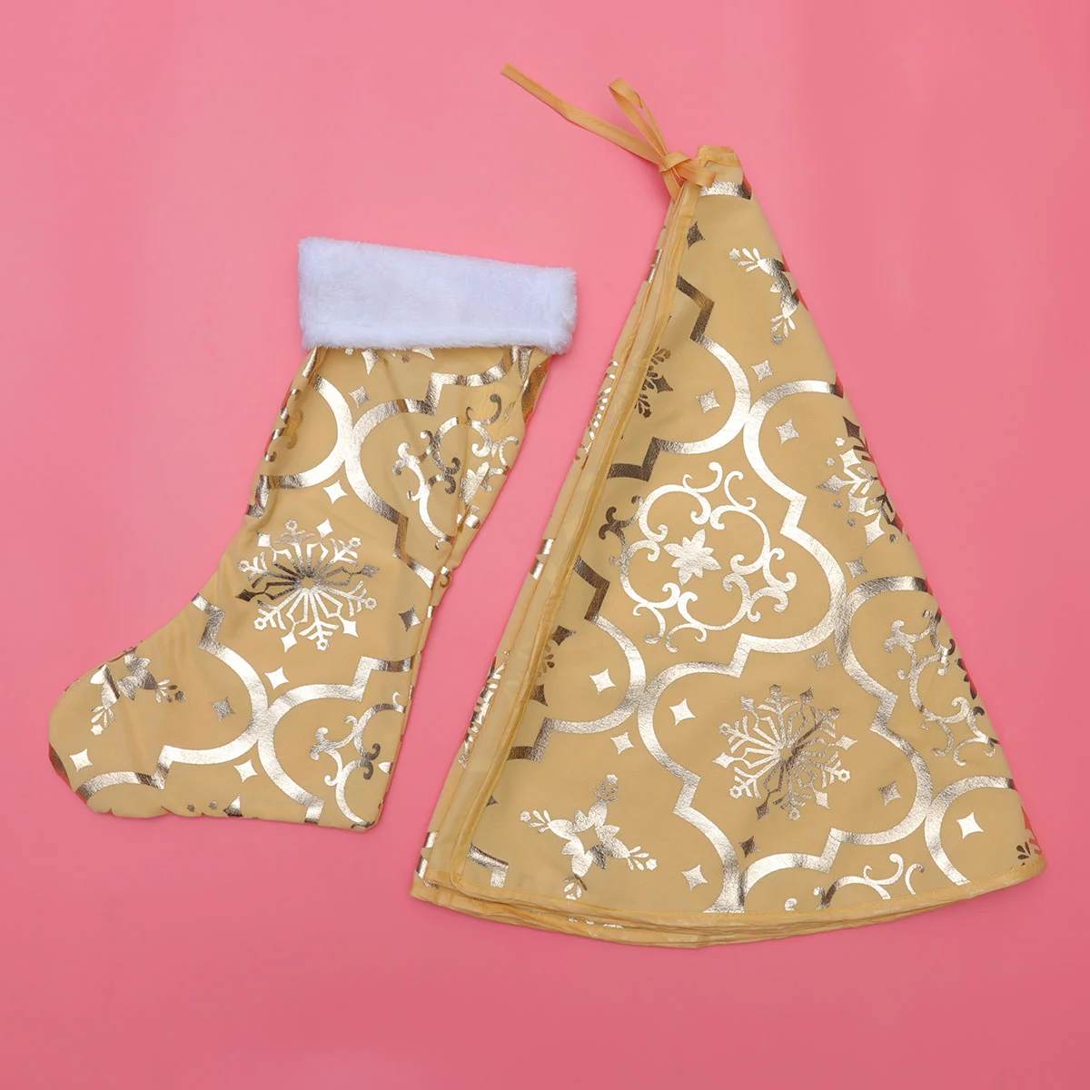 1 Комплект из ткани для рождественской елки 120 см, фартук для елки, деревенский ретро декор с рождественскими носками, юбка круглой формы, платье для елки