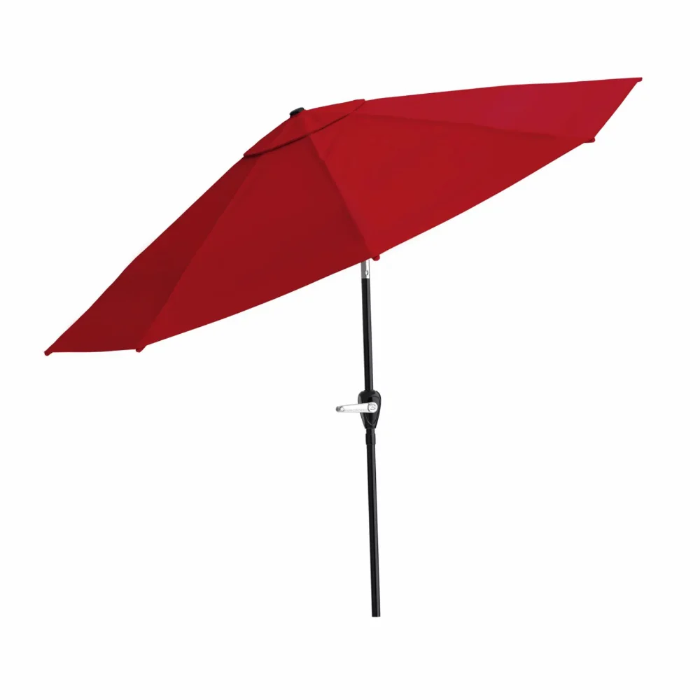 10 ', легкая рукоятка и автоматический наклон, зонт для патио, Мебель для пляжного пикника на открытом воздухе 