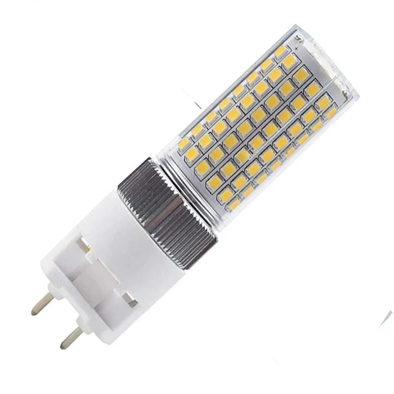 10 шт./лот, 20 Вт, G12, светодиодный светильник для кукурузы, 2800лм, 3200лм, G12, светодиодная лампа PL без вентилятора, светодиодная лампа AC85-265V