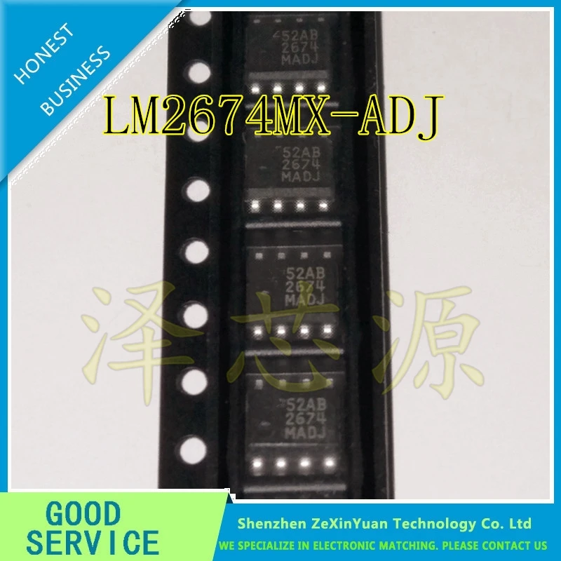 10 шт./лот LM2674 LM2674M-ADJ LM2674MX-ADJ SOP-8 LM2674MADJ Понижающий регулятор напряжения