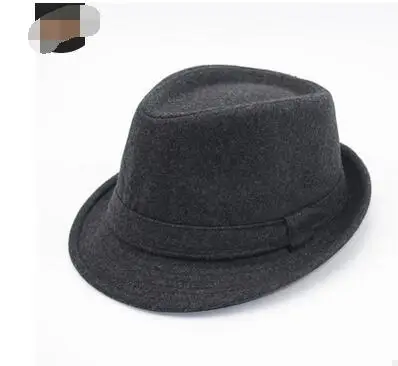 10 шт./лот, мужская повседневная шерстяная джазовая шляпа в английском стиле, мужская зимне-осенняя повседневная однотонная кепка, мужские повседневные фетровые шляпы, джазовая шляпа
