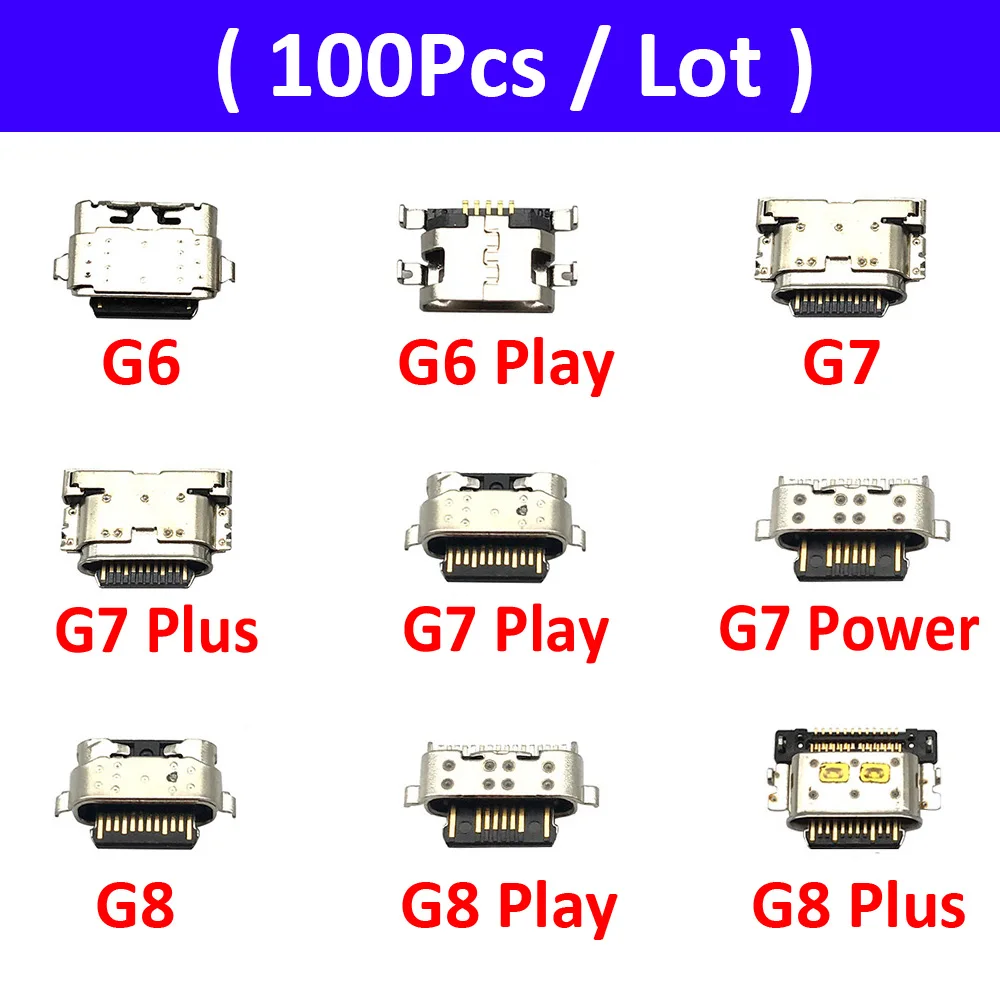 100 Шт. Зарядное Устройство Micro USB Порт Для Зарядки Док-станция Разъем Для Motorola Moto G9 G4 G5 G5S G6 G7 Plus G8 Power Play Lite