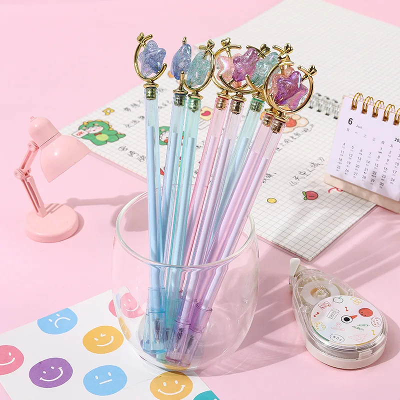 100 шт., набор креативных ручек в корейском стиле Star Neutral - маленькая свежая ручка для подписи для студентов, офисный подарок