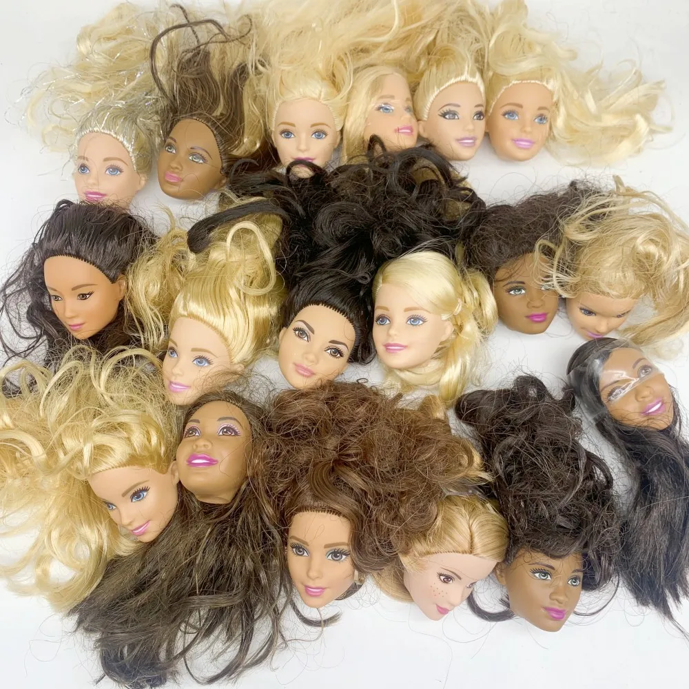 10шт кукольных головок принцессы Игрушка для девочек DIY 1/6 Модные головные аксессуары для кукол-балеринок Коллекция туалетных принадлежностей Игрушки случайной отправки