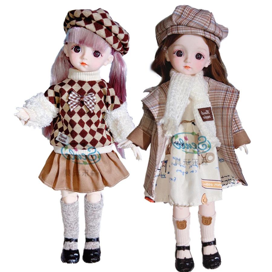 12 ”Кукла с Одеждой для Dids Игрушки Для девочек от 6 до 10 лет 1/6 Одежда для кукол bjd Аксессуары для кукольного домика
