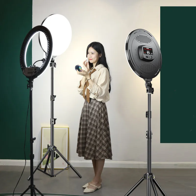 14-дюймовый светодиодный Кольцевой Светильник для Селфи 3000 K-6500 K 12000LM Для YouTube VK Макияж Видео Профессиональная Фотография Свет Фотостудия Лампа