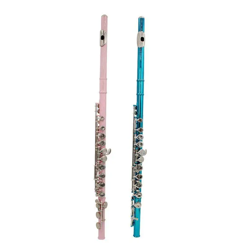 1шт 16-луночная клавиша C-Tune E с закрытым отверстием Для флейты Для детей, начинающих сценическое представление, Профессиональные цветные инструменты для флейты