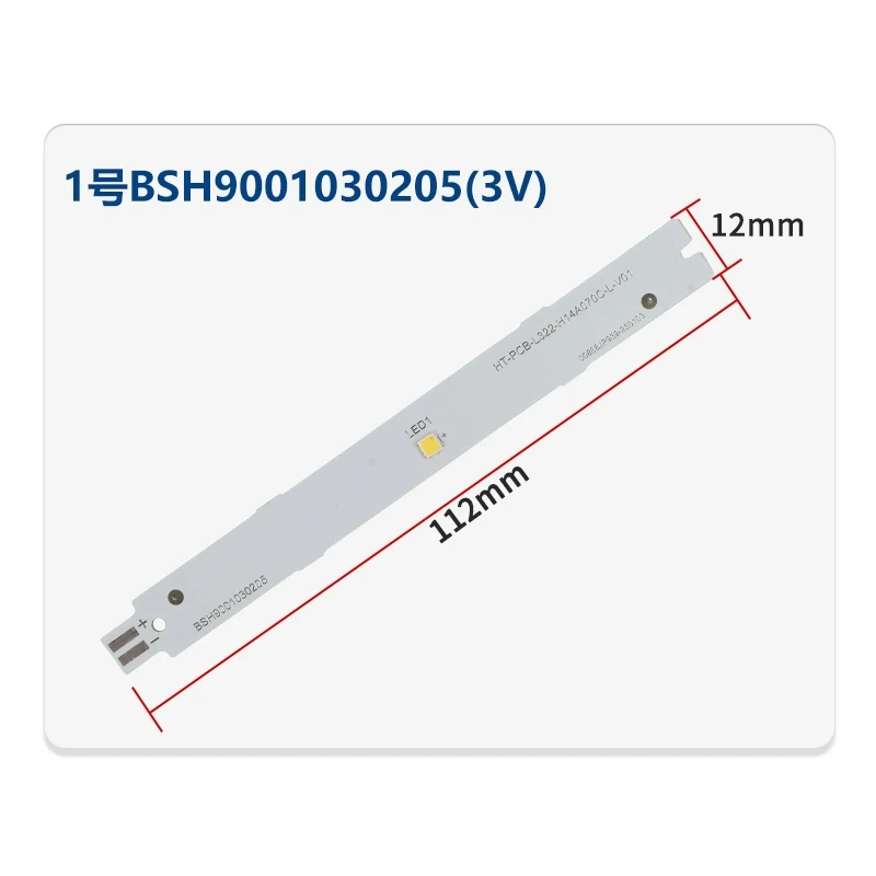 1шт BSH 9001030205 3V Светодиодная лента для холодильного освещения Siemens Bosch Запчасти для холодильников