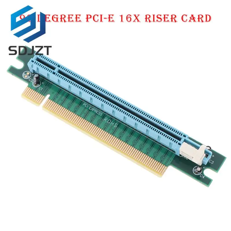1шт PCI-E 16X Riser Card 90 Градусов Pci-Express Pci-E 16X Прямоугольный Удлинитель Протектор Riser Adapter Card Для сервера 1U