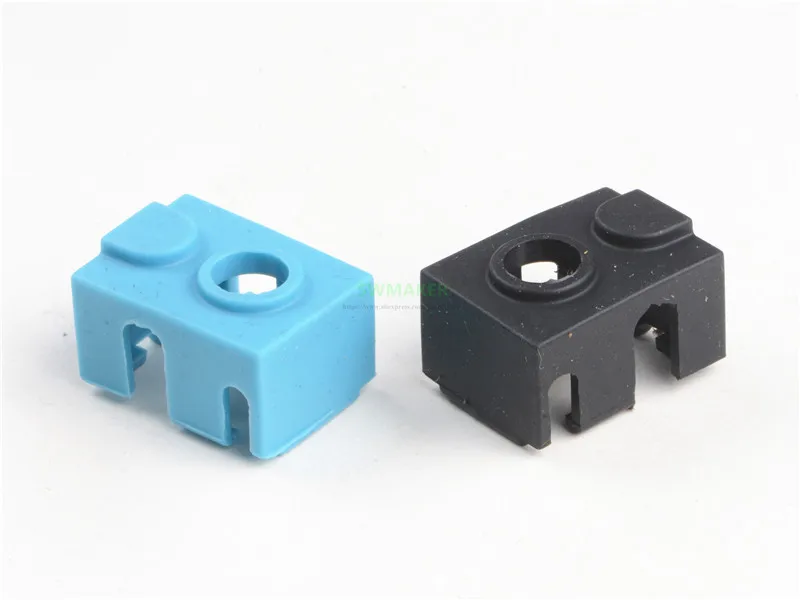 1шт Prusa Мини 3D принтер Экструдер Тепловой Блок Силиконовые Носки Синий Черный Высокотемпературные Детали для 3D принтера