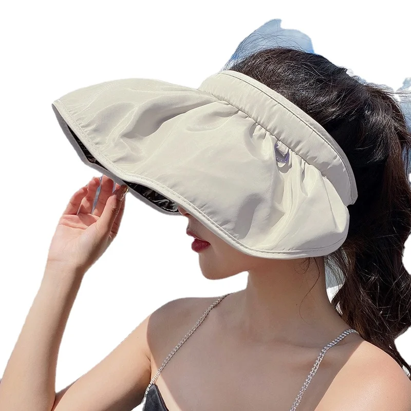 1шт Новые Летние Дышащие Солнцезащитные Шляпы Для Женщин С Регулируемым УФ-Защитным Козырьком Для Спорта На открытом Воздухе, Модная Солнцезащитная Кепка