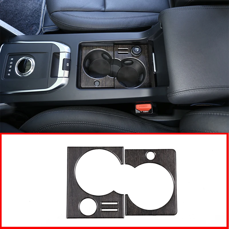 2 предмета для Land Rover Discovery Sport 2015-2018, материал ABS, дуб, Подстаканник для салона Автомобиля, Рамка, крышка, отделка, Аксессуар для LHD