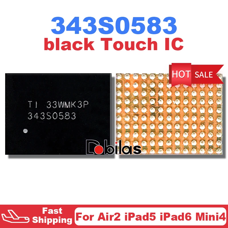 2 шт./Лот 343S0583 Для iPad 6 Air2 Air 2 iPad6 Mini4 Черный Сенсорный IC BGA Сенсорный Экран Чип Запасные Части Чипсет