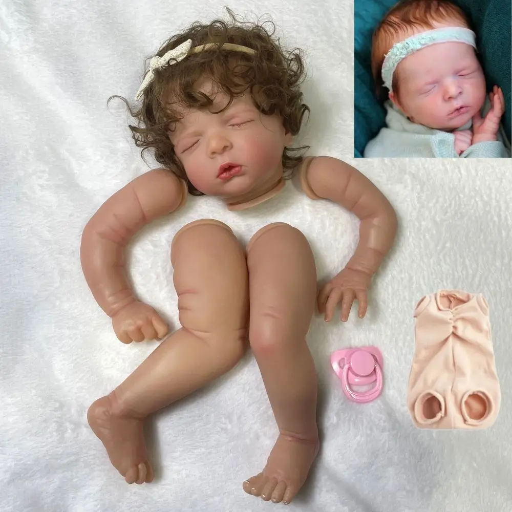 20-дюймовый реалистичный набор кукол Bebe Reborn Doll Kit Luisa с пересадкой волос, куклы ручной работы, игрушки для девочек lol