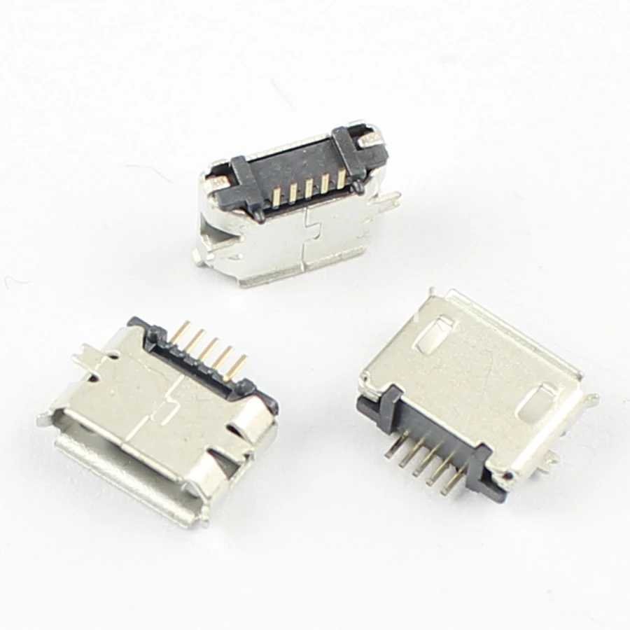 20 штук разъемов Micro USB типа B с 5-контактным разъемом SMT с длинным разъемом