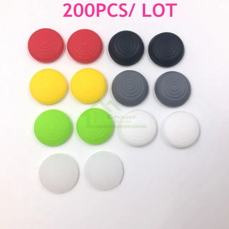 200шт круглых силиконовых колпачков Колпачки для джойстика Замена колпачков для контроллера Play Station 4 PS4