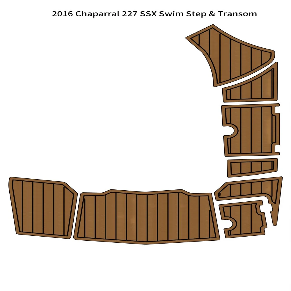 2016 Chaparral 227 SSX лодка для плавания с транцем из вспененного тика EVA, коврик для пола на палубе