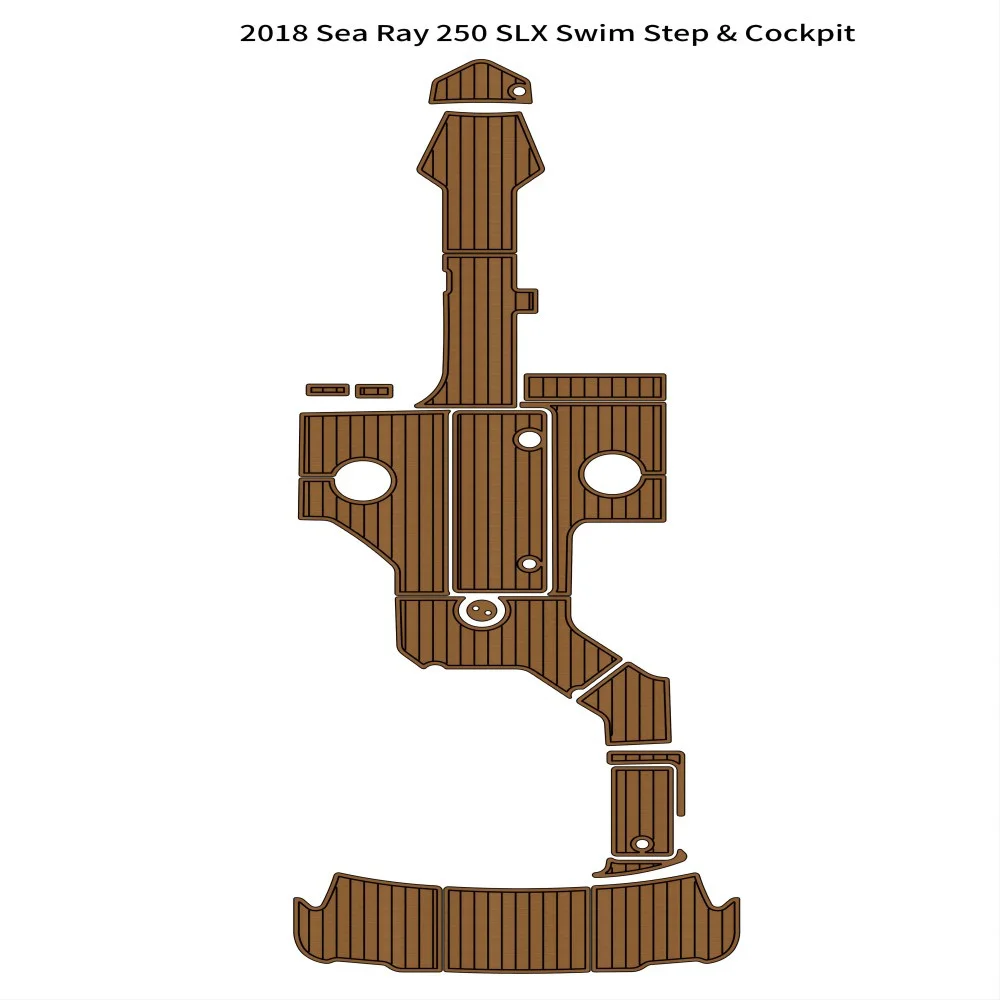2018 Sea Ray 250 SLX Платформа для плавания, Коврик для кокпита, лодка, Пенопласт EVA, Тиковый настил, коврик для пола