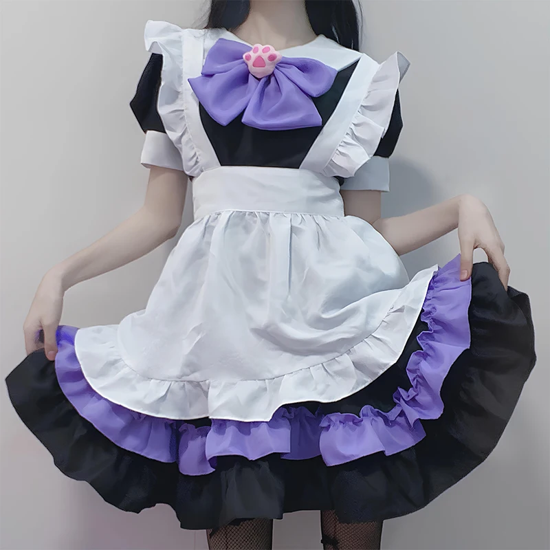 2023 Лолита Японская милая горничная Кафе Косплей игровой набор для взрослых детское платье принцессы на день рождения