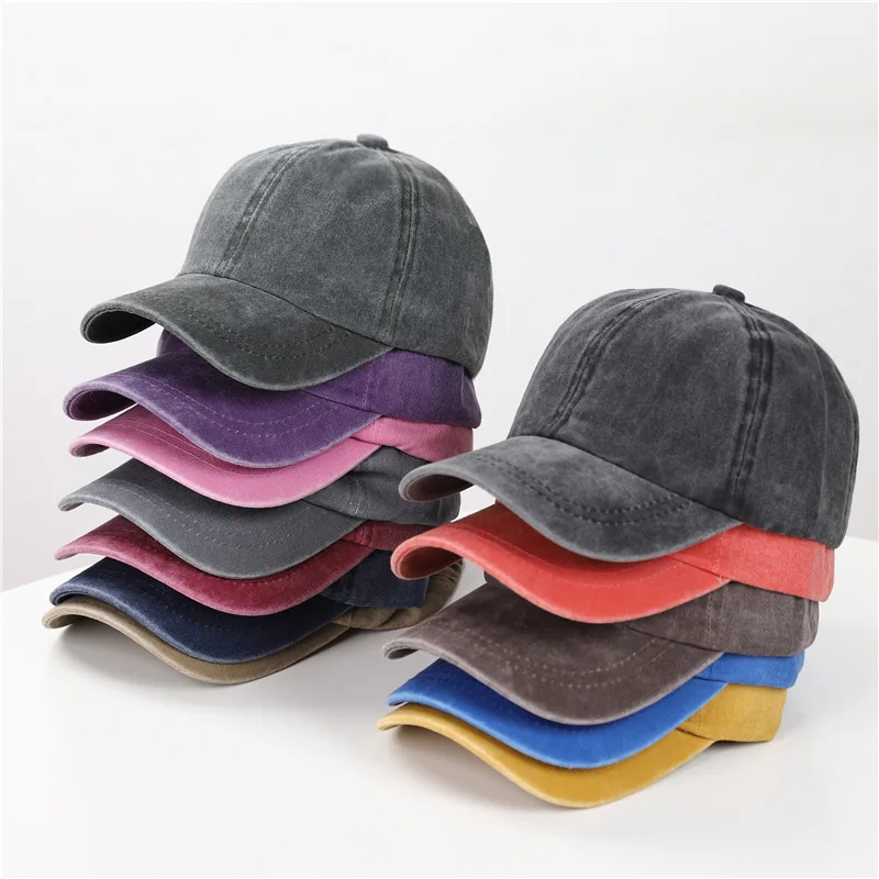 2023 Новая Винтажная Бейсболка Из Промытого Хлопка Для Родителей и Детей, Солнцезащитные Шляпы Для Мальчиков И Девочек, Весенне-летняя Бейсболка Snapback Baby Hat