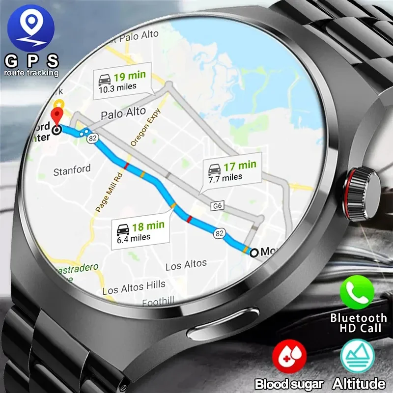 2023 Новые Умные Часы Мужские GT4 Pro 466*466 HD Экран Bluetooth Вызов GPS Треки Движения IP68 Водонепроницаемые NFC Умные Часы Для Huawei