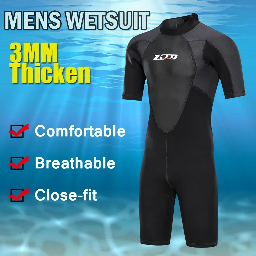 2023 новый 3 мм неопреновый гидрокостюм для мужчин с коротким рукавом подводное гидрокостюм серфинг УФ защита подводное плавание тепло всего тела водолазный костюм серфинг 