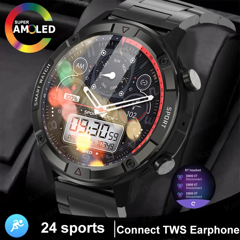 2023 Смарт-часы Мужские 1,6-дюймовый сенсорный браслет Фитнес-трекер Музыкальные Спортивные часы Bluetooth Вызов Смарт-часы Мужские Smartwatch