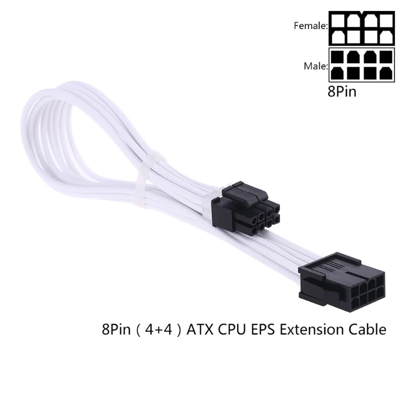24-контактный кабель A TX/ EPS/ 8-контактный PCI-E GPU / 8-контактный CPU /6-контактный PCIE / 4-контактный CPU Прост в использовании
