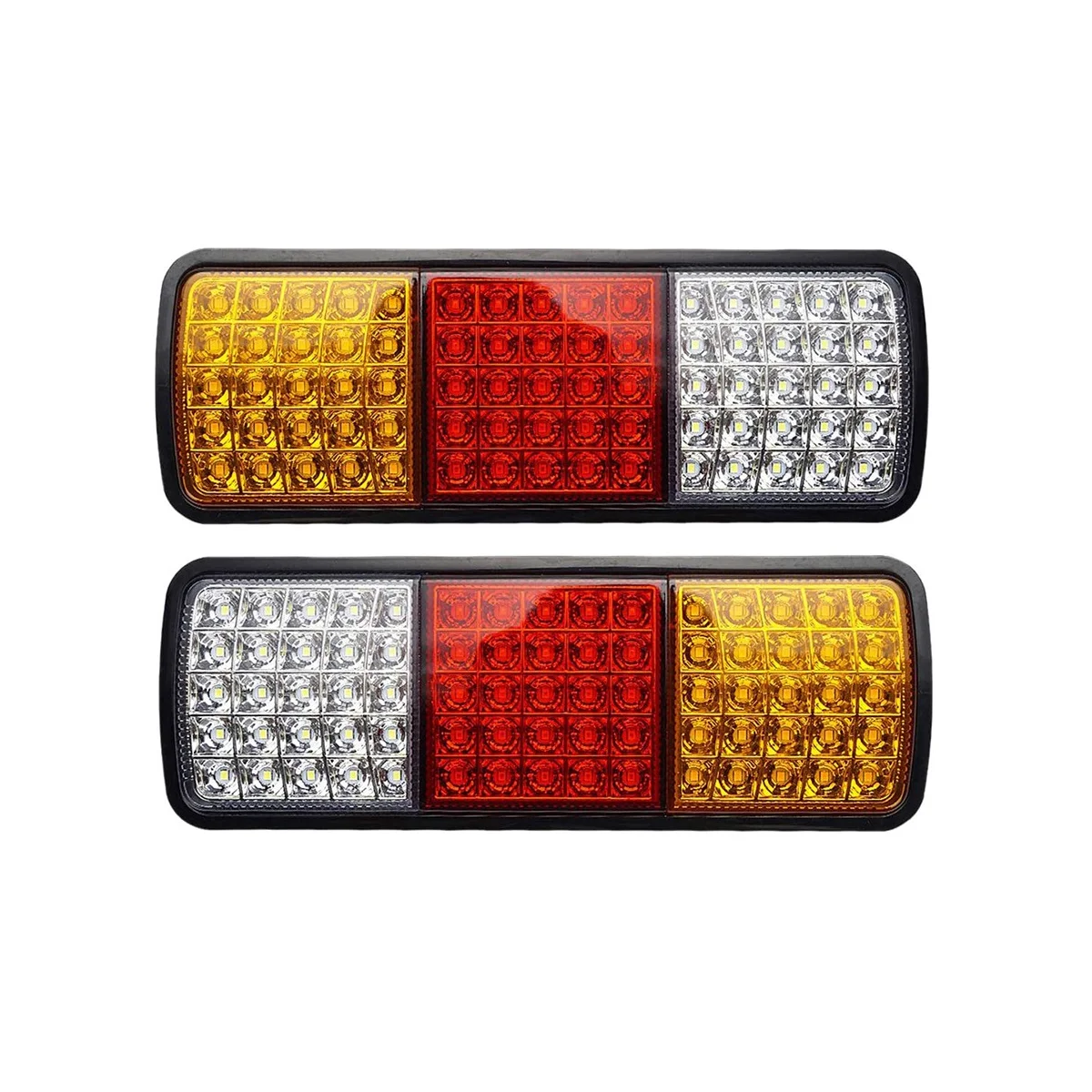 2шт 12V 75 LED Водонепроницаемые Задние фонари для Грузовика RV Фургон Автобус Прицеп Огни Индикатор сигнала Торможения Стоп Сигналы заднего хода