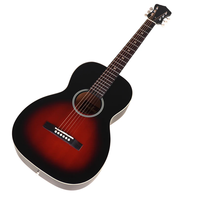 38-дюймовая акустическая гитара с еловым верхом, полноразмерный дизайн, западная гитара, матовая отделка, 6-струнная народная гитара sunburst и натуральный цвет
