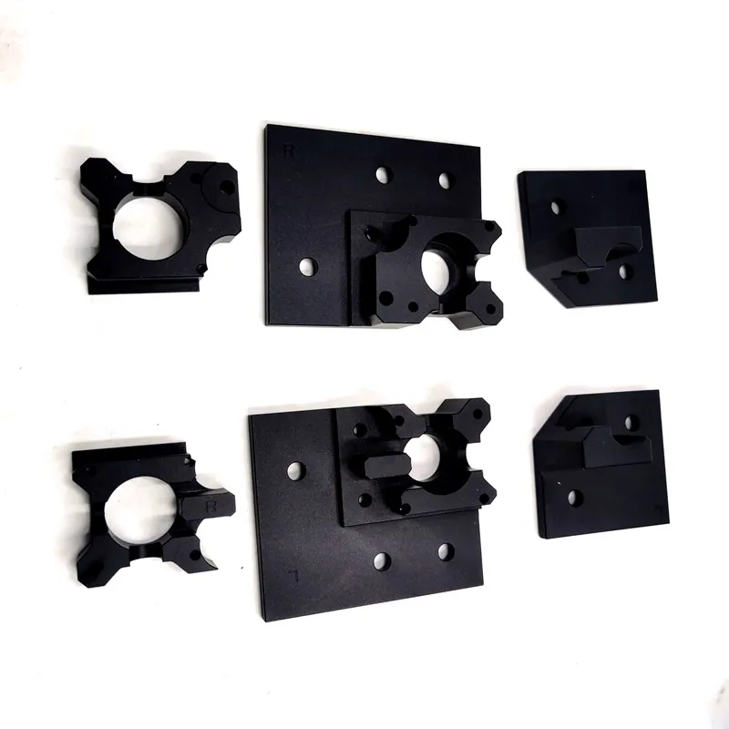 3D-принтер V-core3 из алюминиевого сплава xy motor cage верхний/нижний правый/левый комплект, черный анодированный xy motor cage нижний правый