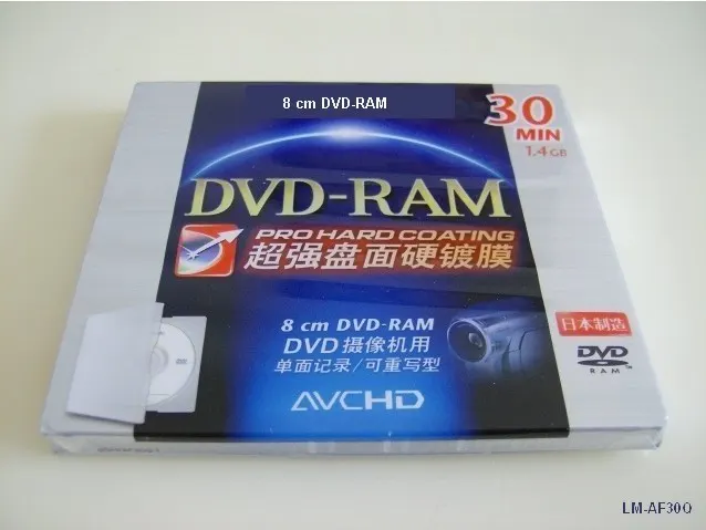 3шт 8-сантиметровый Мини-DVD-RAM Диск 1,4 ГБ 30 мин Для Записи видео Panasonic DVD Camcordesr