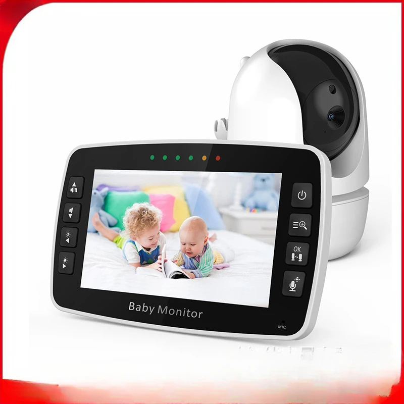 4,3-дюймовый радионяня умный дом беспроводной комплект детский монитор babymonitor видеодомофон PTZ детская камера сигнализация температуры