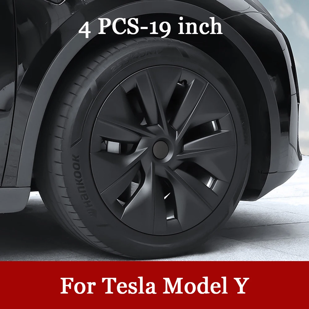 4 Stuks Voor Tesla Model Y 19 Inch Naafdop Prestatie Vervanging Wielkap Auto Wieldop Volledige Cap Accessoires 218-2023