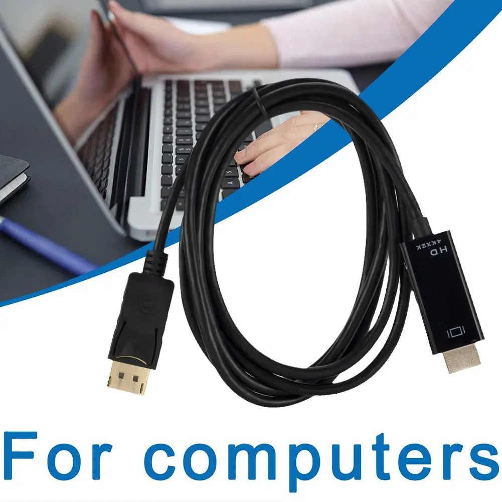 4K DisplayPort-HDMI-совместимый Видео-Аудиокабель DP Display Port-HD Адаптер для Компьютера, Ноутбука и ТВ-проектора Monit V4H4