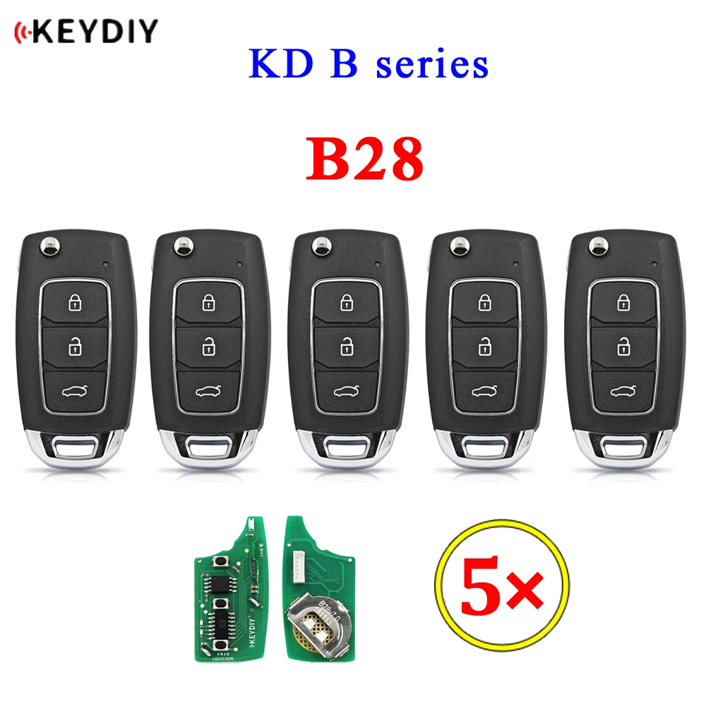 5 шт./лот KEYDIY B series B28 3 кнопки универсального пульта дистанционного управления KD для KD200 KD900 KD900 + URG200 KD-X2 mini KD
