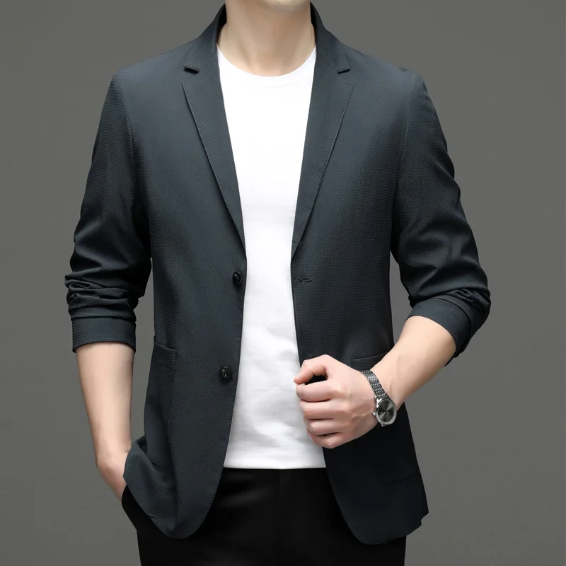 5047-2023, мужской костюм, весенний новый деловой профессиональный мужской костюм, куртка, повседневная корейская версия костюма