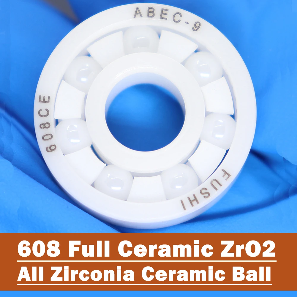 608 Полностью керамический подшипник (1 шт.) 8*22*7 мм Материал ZrO2 608CE Все шарикоподшипники из циркониевой керамики