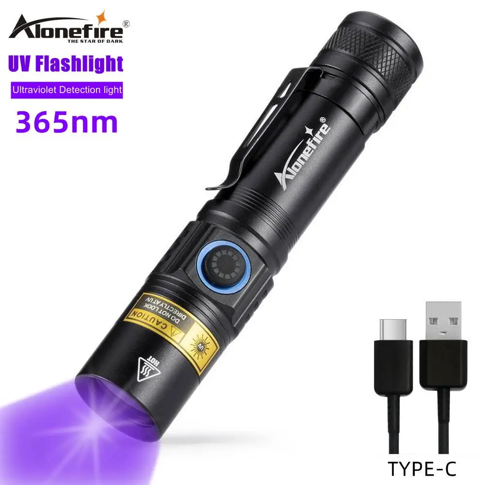 Alonefire SV38 5W перезаряжаемый 365nm ультрафиолетовый детектор черного Света УФ фонарик для обнаружения мочи домашних собак кошек