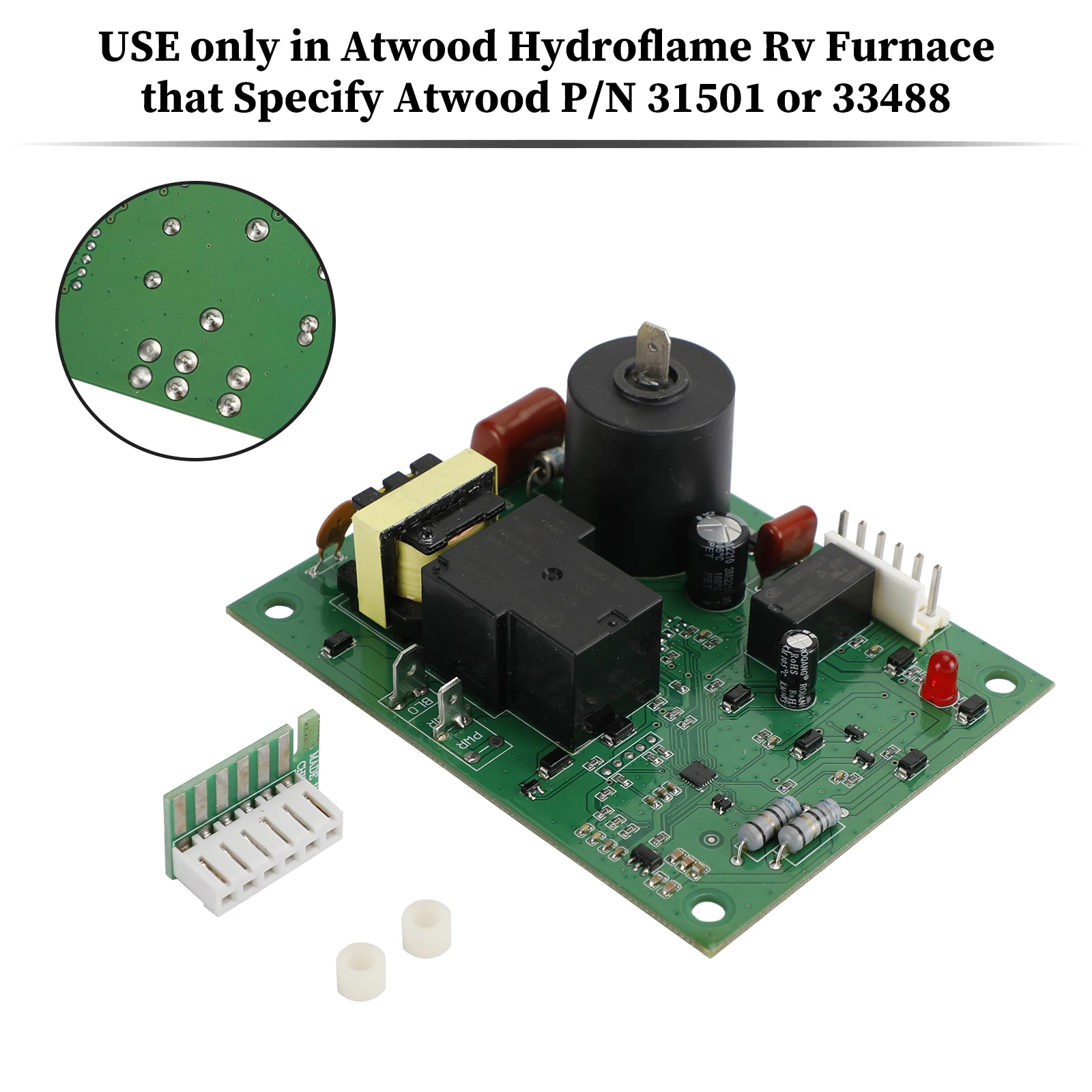 Artudatech Flame Furnace PC Board kit Part 31501 33488 33727 Подходит для автомобильных аксессуаров Atwood Hydro