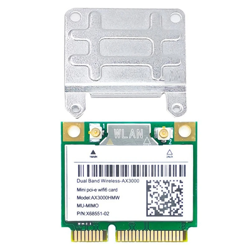 AX3000HMW 2974 Мбит/с WiFi 6 Беспроводная карта Mini PCI-E Wifi AX3000 Bluetooth 5.1 802.11Ax/Ac Адаптер 2,4 ГГц/5 ГГц