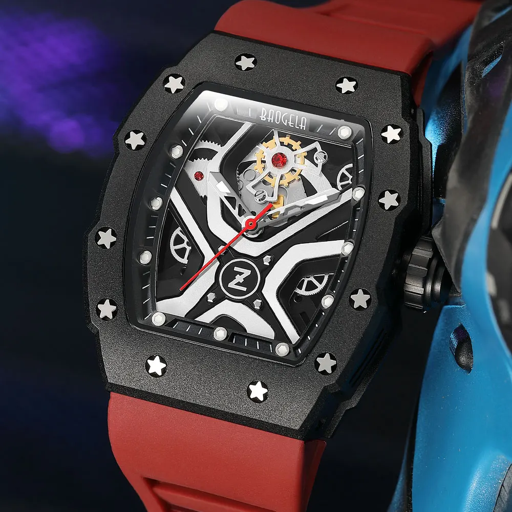BAOGELA, новые мужские часы, лучший бренд класса Люкс, водонепроницаемые кварцевые наручные часы для мужчин, Дата, спортивные силиконовые часы, Мужской Montre Home