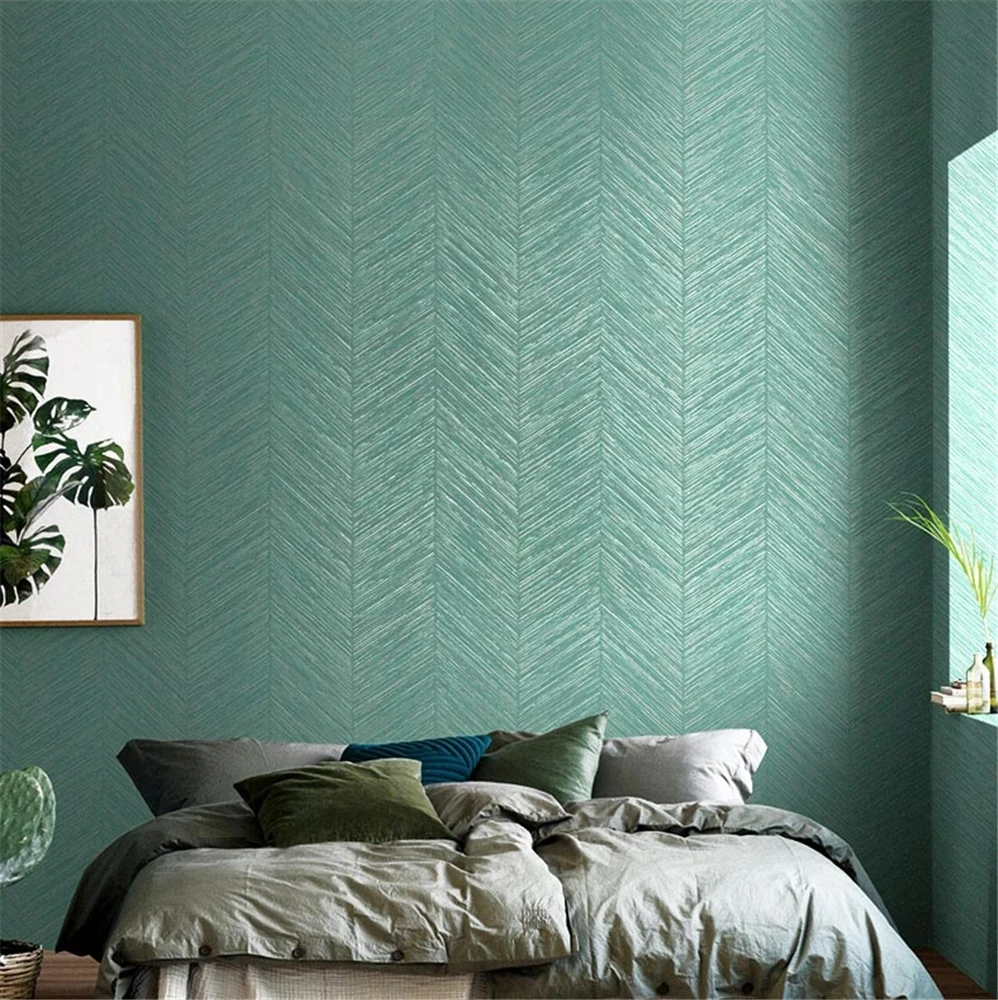 beibehang papel de parede 3D нетканые однотонные обои в скандинавском стиле спальня гостиная фон зеленые обои в рулоне