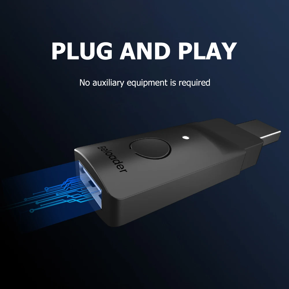 Beloader Игровой контроллер Клавиатура Мышь Конвертер для PS5 Bluetooth Приемник Адаптер USB Конвертер для PS4/NS/Xbox