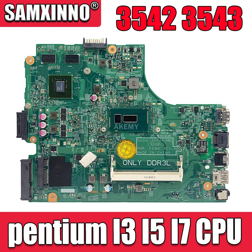 CN-064HF9 0V162V Для Dell Inspiron 3542 3543 3442 5749 Материнская плата ноутбука 13269-1 с процессором pentium I3 I5 I7 4th Gen cpu PM