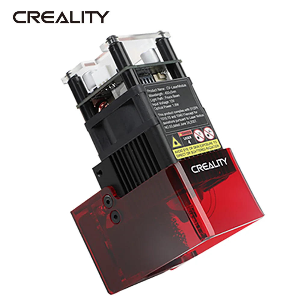 Creality CV-Laser Лазерный модуль для гравировки 24 В 1,6 Вт 5 Вт Точная Фокусировка Поглощение Сажи для 3D-принтеров Ender 3 S1Ender 3 S1 Pro
