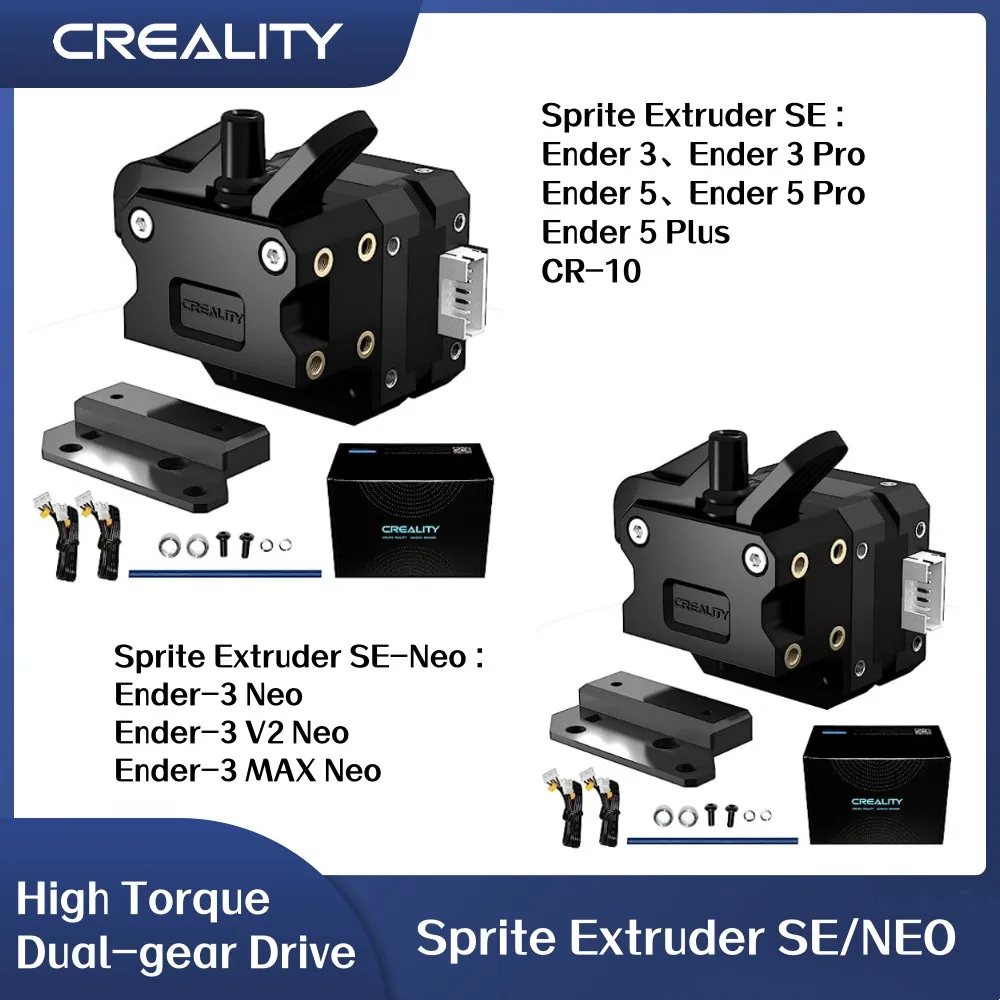 Creality Sprite Extruder SE Создан для DIY Компактного Изысканного Двухступенчатого привода с высоким крутящим моментом, Удобно Регулируемого для Ender 3 Серии