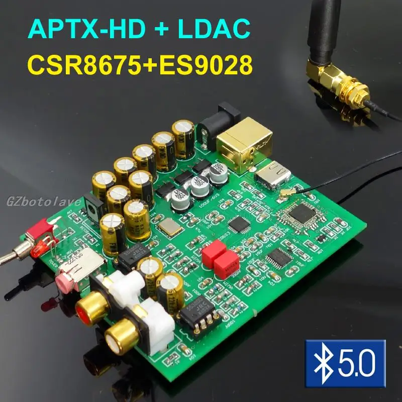Csr8675 Модуль Bluetooth 5.0 плата декодирования ES9028K2M без потерь aptx HD беспроводной аудиоприемник LDAC