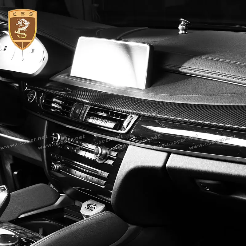 CSS Дизайн Подходит для BMW Carbon Interiors Decoration X5 G05 X6 G06, наклейки на центральную консоль, комплекты отделки, аксессуары